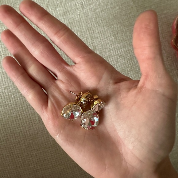 J Crew diamond drop earrings - Picture 2 of 2